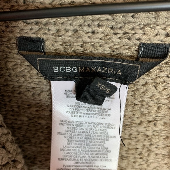 BCBGMaxAzria • fringe knit cropped cardigan - Picture 4 of 8